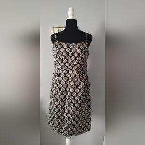 Fress Cocktail Limited Edition Gold & Black Size 8 Sleeveless Zipper Good Condit